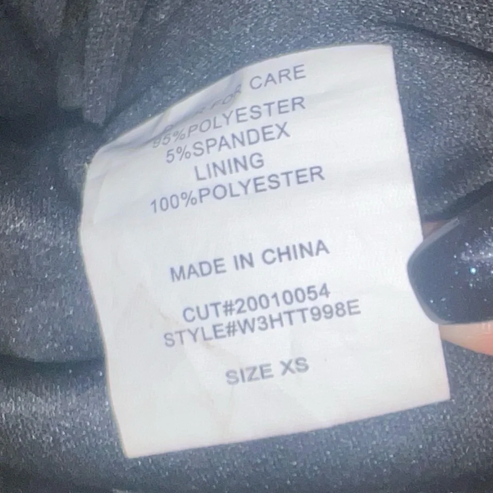 Windsor- Karina Formal Sequin Cross-Back Mini dark green and black Dress - Picture 7 of 7